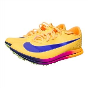 Nike Zoom Triple Jump Track Field Spikes Men's 9 Orange Violet HV6425-800 New